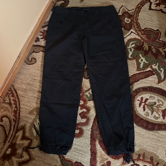 RALPH LAUREN POLO JEANS Size 12 Chino Cotton Active Pant Tie LegCuff Casual - Picture 2 of 14